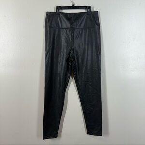 Boston Proper Black Faux Leather Pants